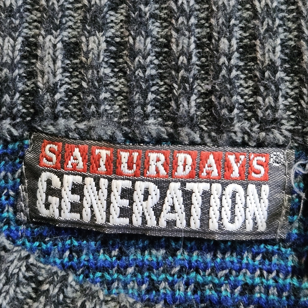 Vintage Saturdays Generation Funky Pattern Dad Sw… - image 3